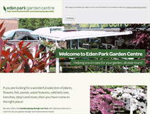 Tablet Screenshot of edenparkgardencentre.co.uk